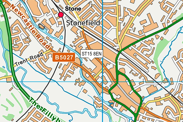ST15 8EN map - OS VectorMap District (Ordnance Survey)