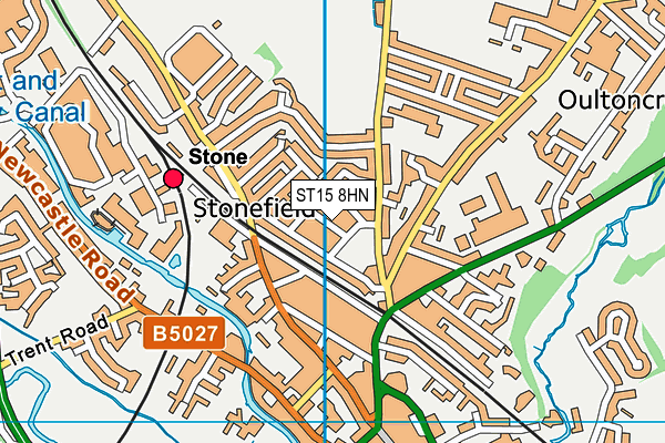ST15 8HN map - OS VectorMap District (Ordnance Survey) ST15 8HN map - OS VectorMap District (Ordnance Survey)