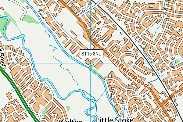 ST15 8NU map - OS VectorMap District (Ordnance Survey) ST15 8NU map - OS VectorMap District (Ordnance Survey)