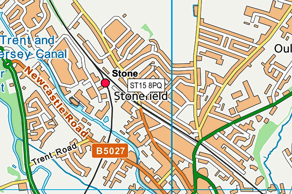 ST15 8PQ map - OS VectorMap District (Ordnance Survey) ST15 8PQ map - OS VectorMap District (Ordnance Survey)