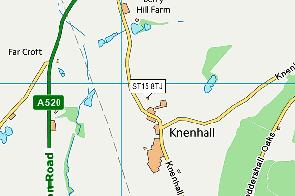 ST15 8TJ map - OS VectorMap District (Ordnance Survey) ST15 8TJ map - OS VectorMap District (Ordnance Survey)