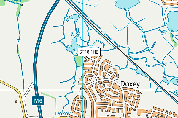 ST16 1HB map - OS VectorMap District (Ordnance Survey) ST16 1HB map - OS VectorMap District (Ordnance Survey)