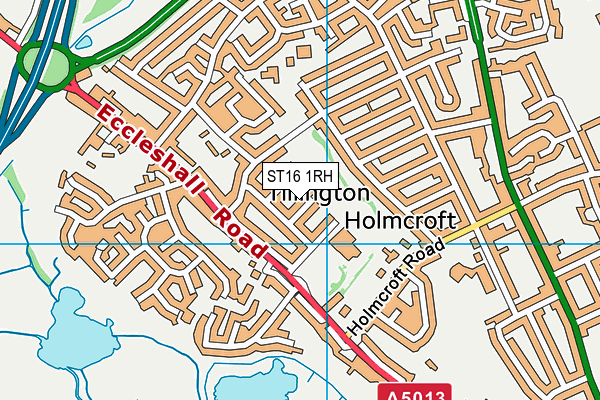 ST16 1RH map - OS VectorMap District (Ordnance Survey) ST16 1RH map - OS VectorMap District (Ordnance Survey)