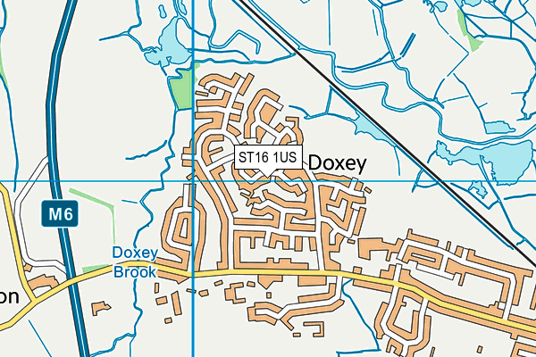ST16 1US map - OS VectorMap District (Ordnance Survey) ST16 1US map - OS VectorMap District (Ordnance Survey)