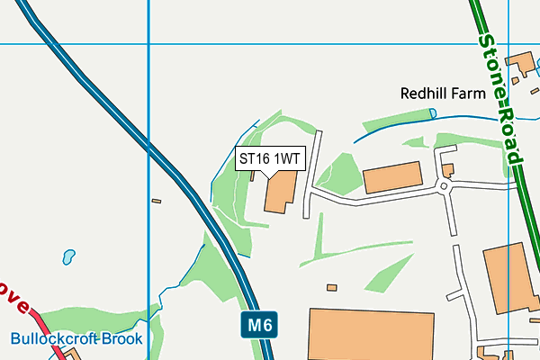 ST16 1WT map - OS VectorMap District (Ordnance Survey) ST16 1WT map - OS VectorMap District (Ordnance Survey)