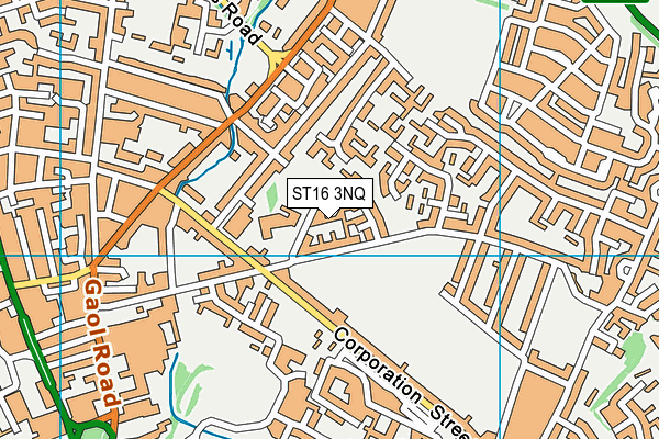 ST16 3NQ map - OS VectorMap District (Ordnance Survey) ST16 3NQ map - OS VectorMap District (Ordnance Survey)
