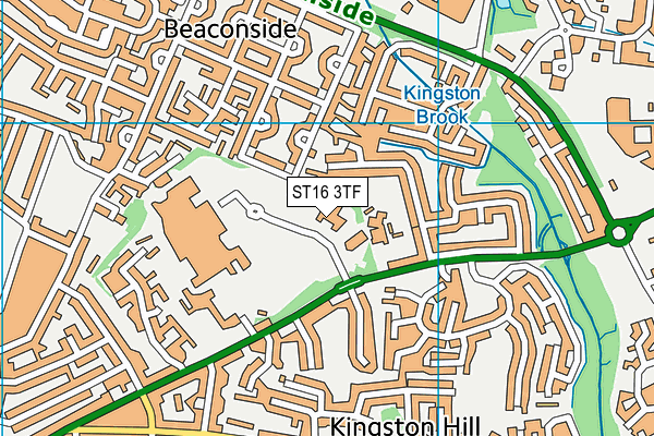 ST16 3TF map - OS VectorMap District (Ordnance Survey) ST16 3TF map - OS VectorMap District (Ordnance Survey)