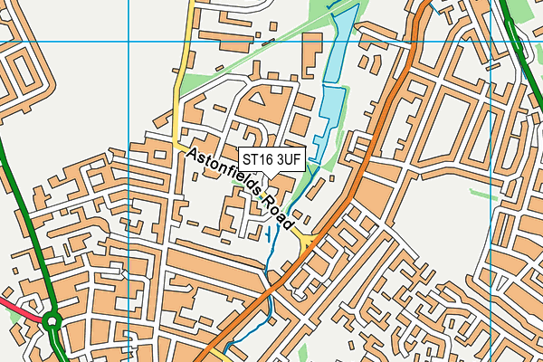 ST16 3UF map - OS VectorMap District (Ordnance Survey) ST16 3UF map - OS VectorMap District (Ordnance Survey)