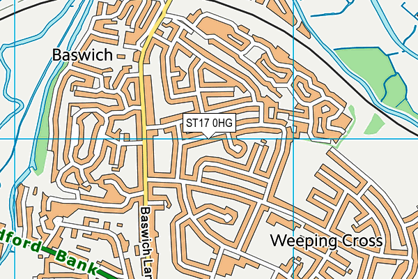 ST17 0HG map - OS VectorMap District (Ordnance Survey) ST17 0HG map - OS VectorMap District (Ordnance Survey)