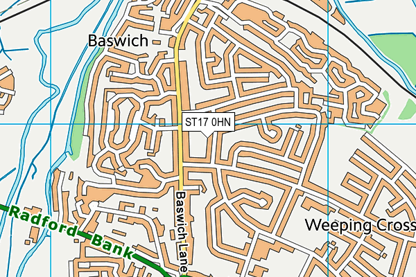 ST17 0HN map - OS VectorMap District (Ordnance Survey) ST17 0HN map - OS VectorMap District (Ordnance Survey)