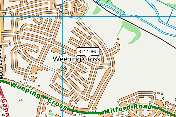 ST17 0HU map - OS VectorMap District (Ordnance Survey) ST17 0HU map - OS VectorMap District (Ordnance Survey)