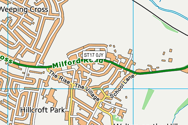 ST17 0JY map - OS VectorMap District (Ordnance Survey) ST17 0JY map - OS VectorMap District (Ordnance Survey)