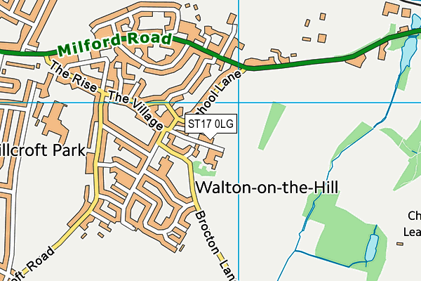 ST17 0LG map - OS VectorMap District (Ordnance Survey) ST17 0LG map - OS VectorMap District (Ordnance Survey)