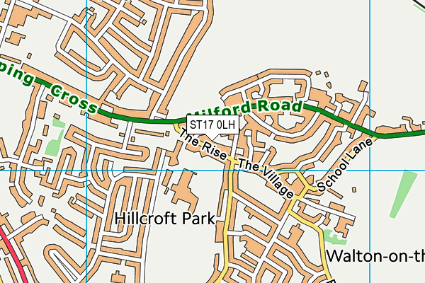 ST17 0LH map - OS VectorMap District (Ordnance Survey) ST17 0LH map - OS VectorMap District (Ordnance Survey)