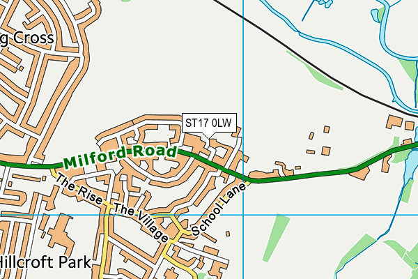 ST17 0LW map - OS VectorMap District (Ordnance Survey) ST17 0LW map - OS VectorMap District (Ordnance Survey)