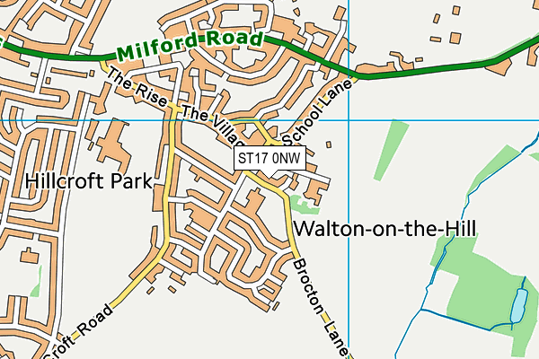 ST17 0NW map - OS VectorMap District (Ordnance Survey) ST17 0NW map - OS VectorMap District (Ordnance Survey)
