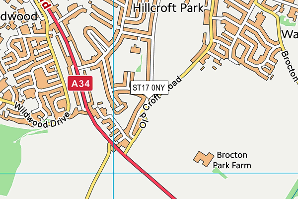 ST17 0NY map - OS VectorMap District (Ordnance Survey) ST17 0NY map - OS VectorMap District (Ordnance Survey)
