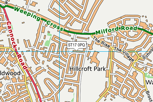 ST17 0PQ map - OS VectorMap District (Ordnance Survey) ST17 0PQ map - OS VectorMap District (Ordnance Survey)