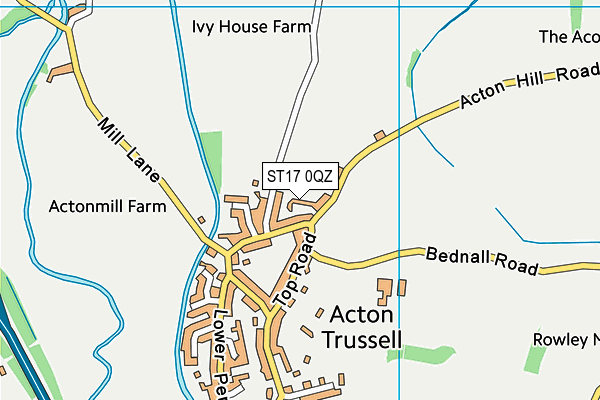 ST17 0QZ map - OS VectorMap District (Ordnance Survey) ST17 0QZ map - OS VectorMap District (Ordnance Survey)
