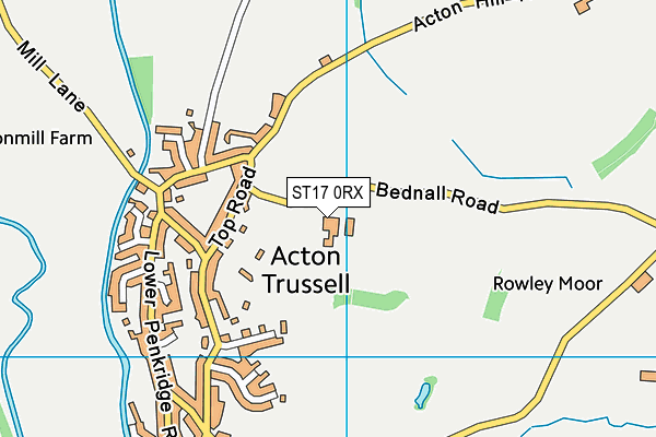ST17 0RX map - OS VectorMap District (Ordnance Survey) ST17 0RX map - OS VectorMap District (Ordnance Survey)