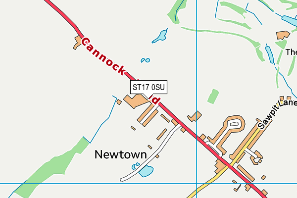 ST17 0SU map - OS VectorMap District (Ordnance Survey) ST17 0SU map - OS VectorMap District (Ordnance Survey)