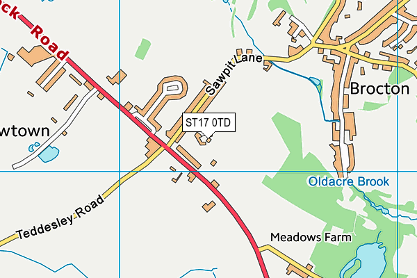 ST17 0TD map - OS VectorMap District (Ordnance Survey) ST17 0TD map - OS VectorMap District (Ordnance Survey)