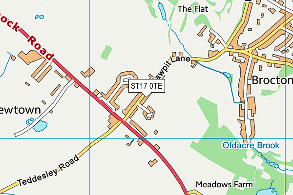 ST17 0TE map - OS VectorMap District (Ordnance Survey) ST17 0TE map - OS VectorMap District (Ordnance Survey)