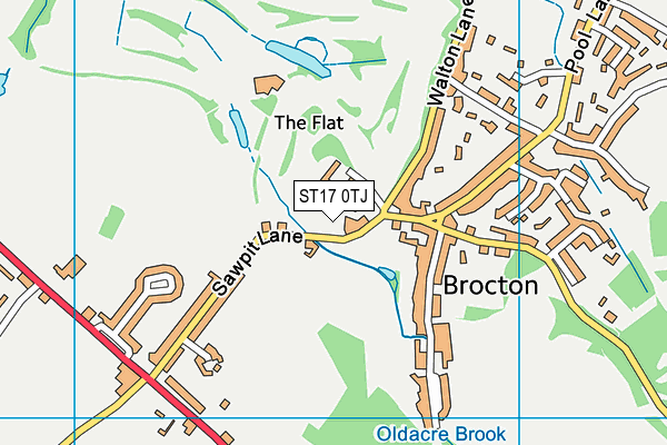 ST17 0TJ map - OS VectorMap District (Ordnance Survey) ST17 0TJ map - OS VectorMap District (Ordnance Survey)