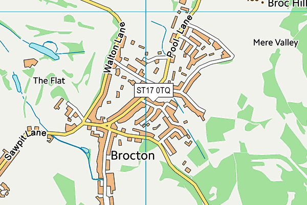 ST17 0TQ map - OS VectorMap District (Ordnance Survey)