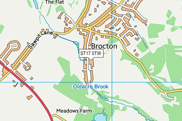 ST17 0TW map - OS VectorMap District (Ordnance Survey) ST17 0TW map - OS VectorMap District (Ordnance Survey)
