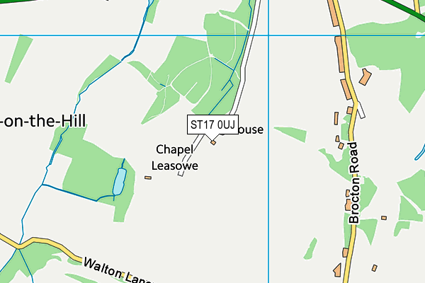 ST17 0UJ map - OS VectorMap District (Ordnance Survey) ST17 0UJ map - OS VectorMap District (Ordnance Survey)