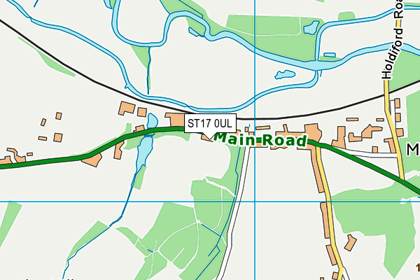 ST17 0UL map - OS VectorMap District (Ordnance Survey) ST17 0UL map - OS VectorMap District (Ordnance Survey)