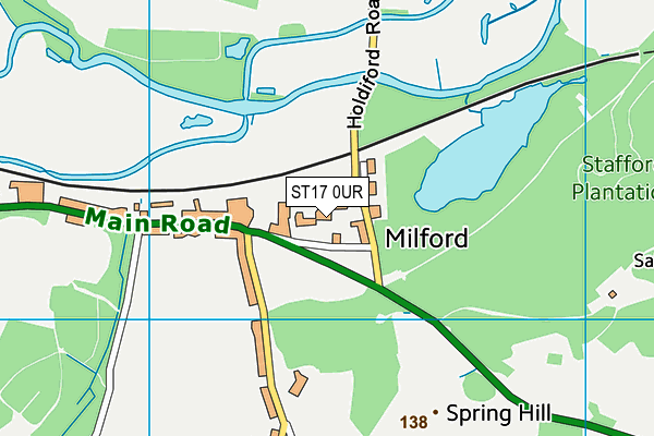 ST17 0UR map - OS VectorMap District (Ordnance Survey) ST17 0UR map - OS VectorMap District (Ordnance Survey)