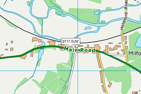 ST17 0UW map - OS VectorMap District (Ordnance Survey) ST17 0UW map - OS VectorMap District (Ordnance Survey)