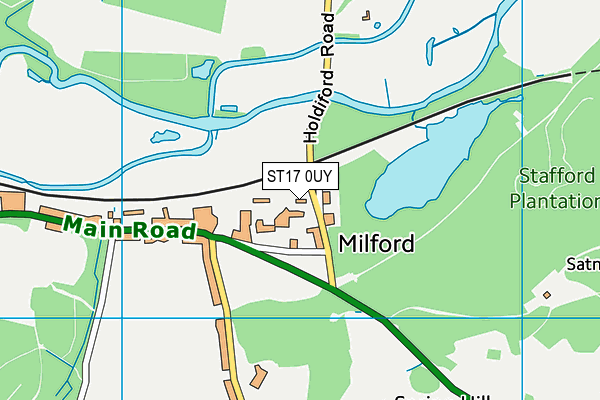 ST17 0UY map - OS VectorMap District (Ordnance Survey) ST17 0UY map - OS VectorMap District (Ordnance Survey)