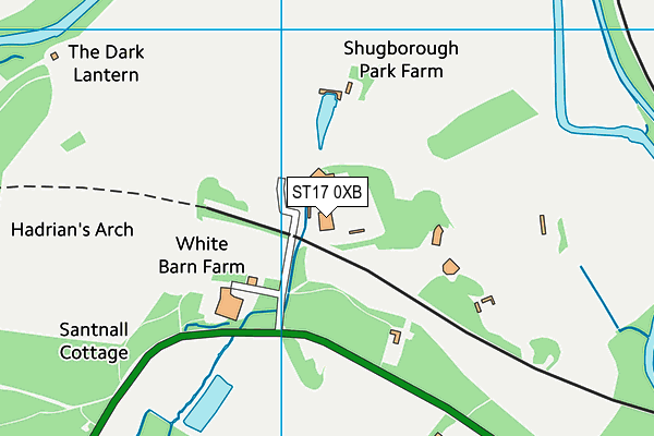 ST17 0XB map - OS VectorMap District (Ordnance Survey) ST17 0XB map - OS VectorMap District (Ordnance Survey)