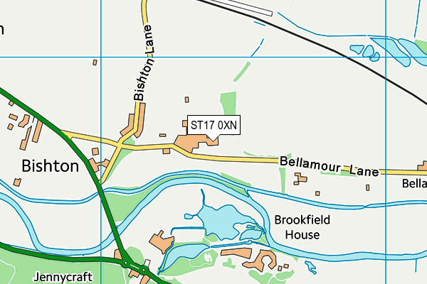 ST17 0XN map - OS VectorMap District (Ordnance Survey) ST17 0XN map - OS VectorMap District (Ordnance Survey)