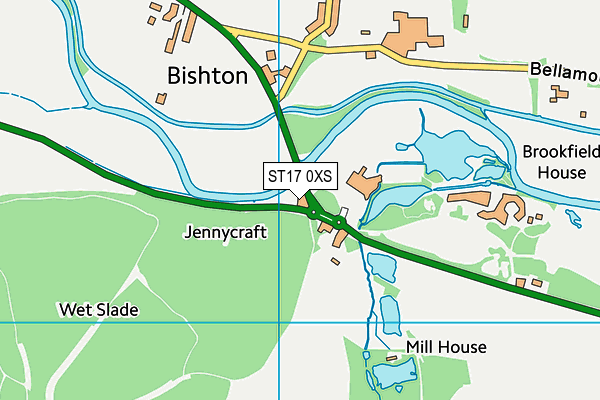 ST17 0XS map - OS VectorMap District (Ordnance Survey) ST17 0XS map - OS VectorMap District (Ordnance Survey)