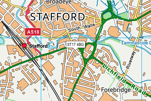 ST17 4BG map - OS VectorMap District (Ordnance Survey) ST17 4BG map - OS VectorMap District (Ordnance Survey)
