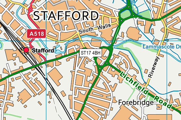 ST17 4BH map - OS VectorMap District (Ordnance Survey) ST17 4BH map - OS VectorMap District (Ordnance Survey)