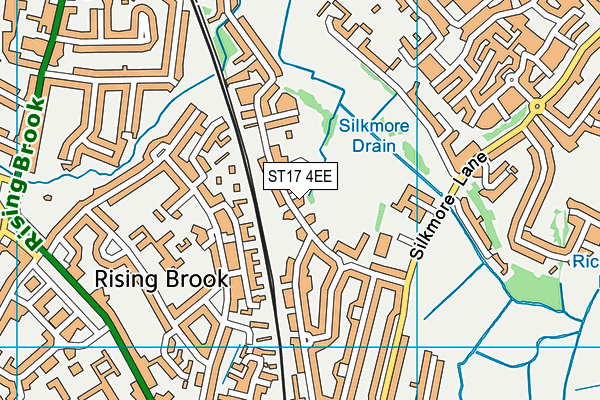 ST17 4EE map - OS VectorMap District (Ordnance Survey) ST17 4EE map - OS VectorMap District (Ordnance Survey)