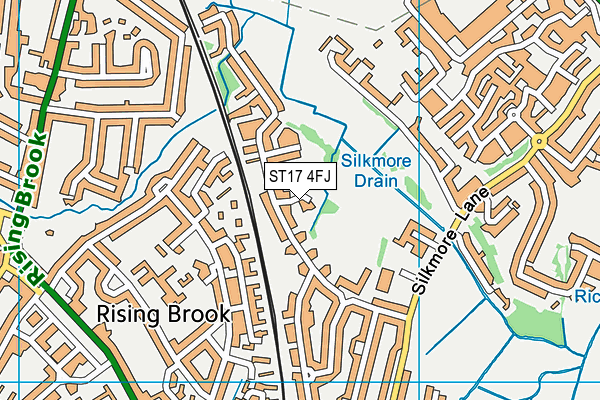 ST17 4FJ map - OS VectorMap District (Ordnance Survey) ST17 4FJ map - OS VectorMap District (Ordnance Survey)