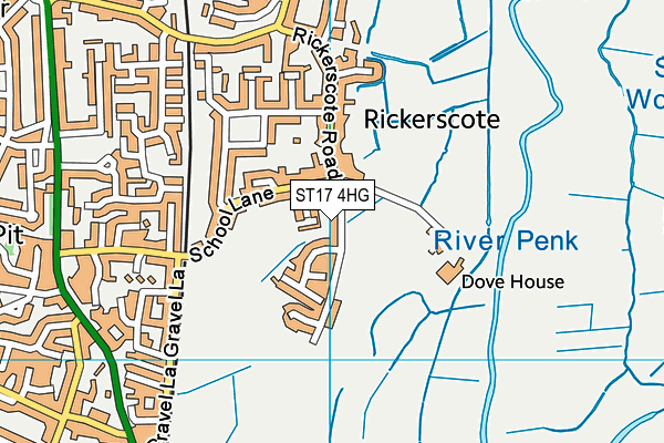 ST17 4HG map - OS VectorMap District (Ordnance Survey) ST17 4HG map - OS VectorMap District (Ordnance Survey)