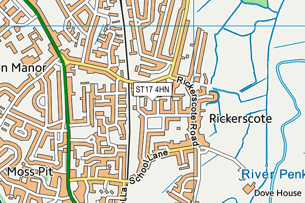 ST17 4HN map - OS VectorMap District (Ordnance Survey) ST17 4HN map - OS VectorMap District (Ordnance Survey)