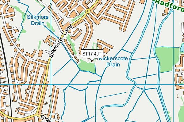 ST17 4JT map - OS VectorMap District (Ordnance Survey) ST17 4JT map - OS VectorMap District (Ordnance Survey)