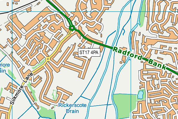 ST17 4PA map - OS VectorMap District (Ordnance Survey) ST17 4PA map - OS VectorMap District (Ordnance Survey)
