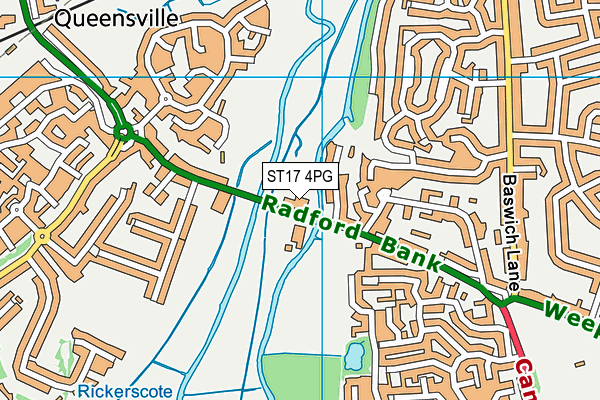 ST17 4PG map - OS VectorMap District (Ordnance Survey) ST17 4PG map - OS VectorMap District (Ordnance Survey)