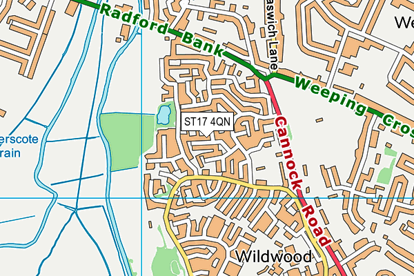 ST17 4QN map - OS VectorMap District (Ordnance Survey) ST17 4QN map - OS VectorMap District (Ordnance Survey)