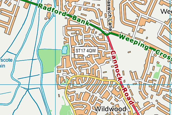 ST17 4QW map - OS VectorMap District (Ordnance Survey) ST17 4QW map - OS VectorMap District (Ordnance Survey)