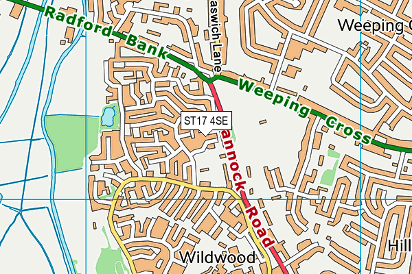 ST17 4SE map - OS VectorMap District (Ordnance Survey) ST17 4SE map - OS VectorMap District (Ordnance Survey)